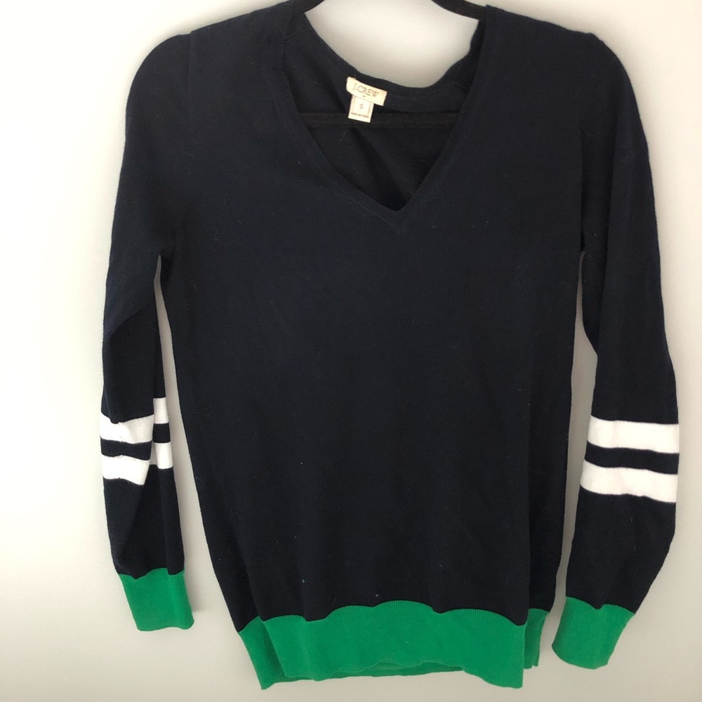 J.crew sweater with stripe details